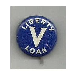 Badge "Victory Liberty Loan" de souscripteur aux bons d'efforts de guerre américains