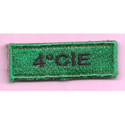Insigne velcro "4ème Compagnie" pour tenue Félin