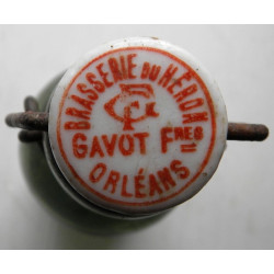Petite bouteille de bière Gavot Frères à Orléans