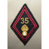 Vareuse TDF Infanterie 7ème Division Blindée + Losange 35ème Régiment d'Infanterie sous-officier/officier NEUVE