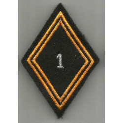 Losange de bras Sous-Officier / Officier du 1er Régiment Parachutiste de Choc / 1er Bataillon de Choc à crochets