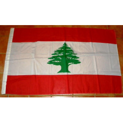 Drapeau libanais 146 x 88 cm en nylon - Liban