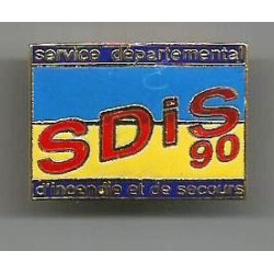 Pin's SDIS 90 - Service Départemental d'Incendie et de Secours / Territoire-de-Belfort