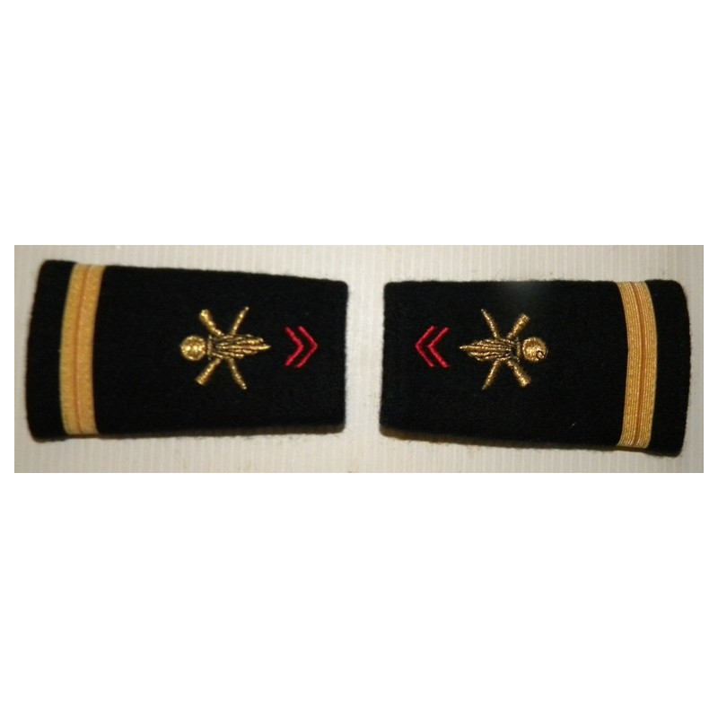 Paire de fourreaux d'épaule d'Adjudant-chef  Infanterie