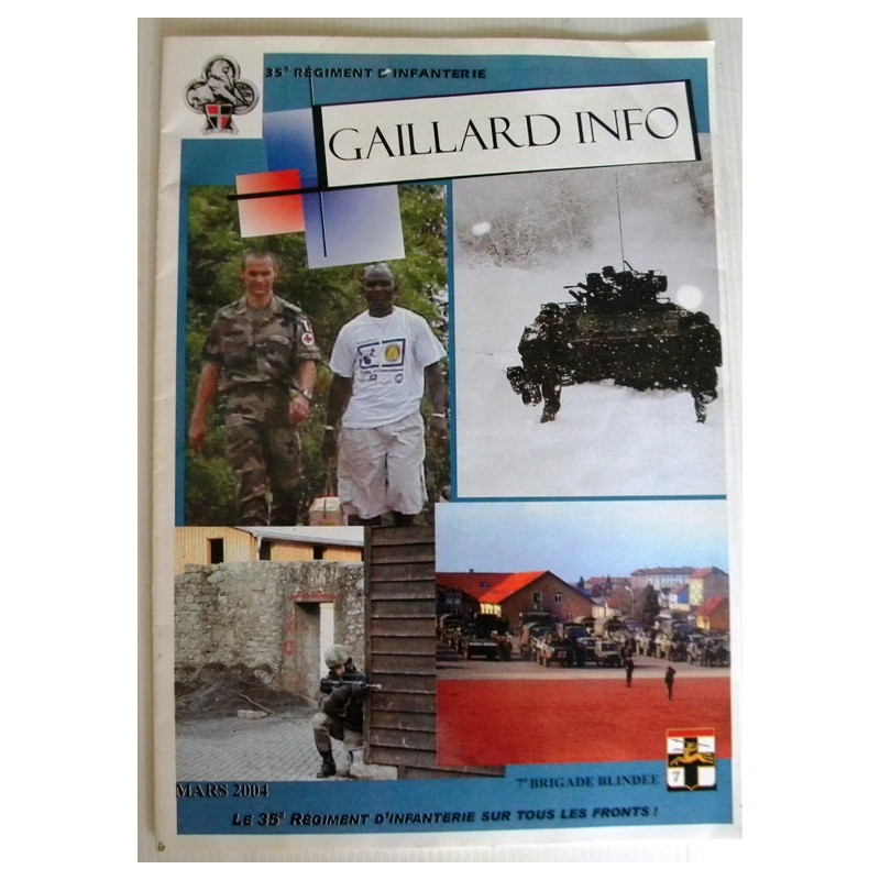 Magazine "Gaillard Info" du 35ème Régiment d'Infanterie - N° de Mars 2004