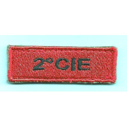 Insigne velcro "2ème Compagnie" pour tenue Félin