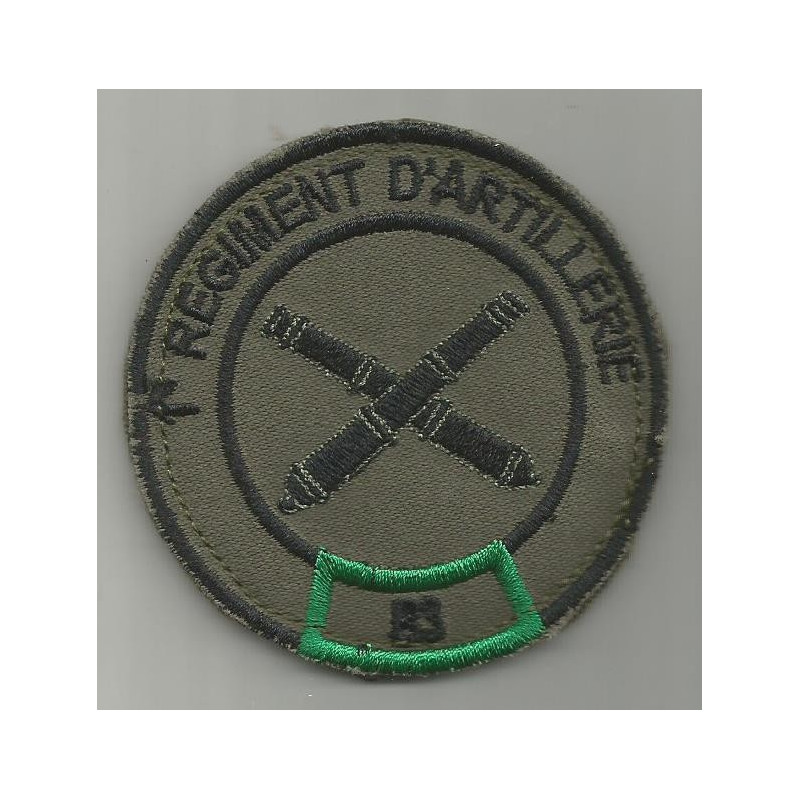 Insigne velcro rond 1er Régiment d'Artillerie - 3ème Batterie