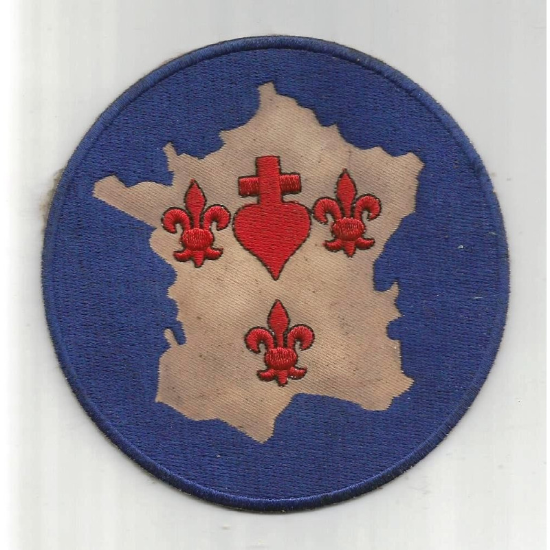 Patch Armée Catholique et Royale - Carte de France