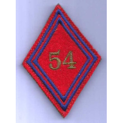 Losange de bras 54ème Régiment d'Artillerie sous-officier / officier à velcro