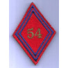 Losange de bras 54ème Régiment d'Artillerie sous-officier / officier à velcro