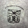 Sweat-Shirt Gris Compagnie Administration et Soutien - 18ème Régiment de Transmissions - Occasion