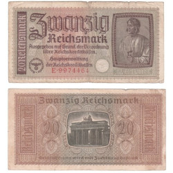 20 Reichsmark Reichskreditkassen Série E