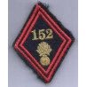 Losange de bras 152ème Régiment d'Infanterie sous-officier / officier velcro