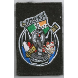 Ecusson brodé velcro 6ème Batterie Cobra du 1er Régiment d'Artillerie