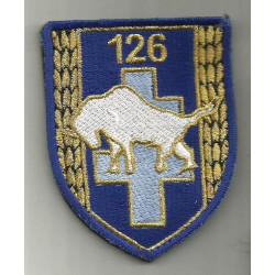 Ecusson brodé velcro du 126ème Régiment d'Infanterie