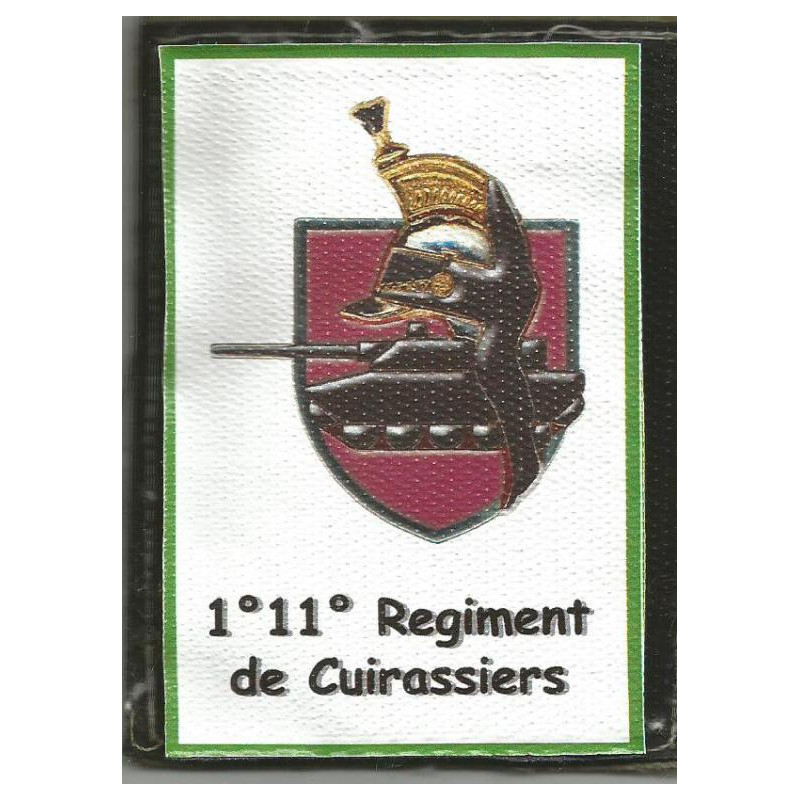 Ecusson velcro du 1er-11ème Régiment de Cuirassiers