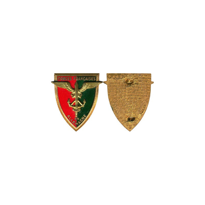 Insigne des F.F.A. - Forces Françaises en Allemagne (Dra) Insigne des F.F.A. - Forces Françaises en Allemagne (Dra)