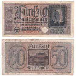 50 Reichsmark Reichskreditkassen Série B