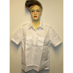Chemisier blanc Manches Courtes à poches Femme Armée française Occasion