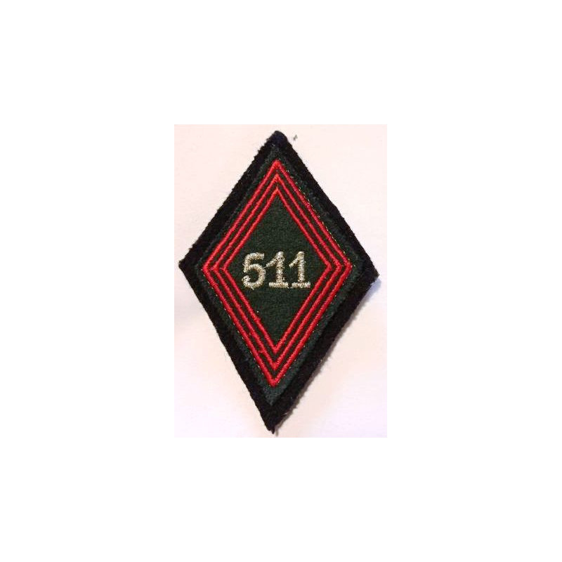 Losange de bras 511ème Régiment du Train sous-officier / officier velcro