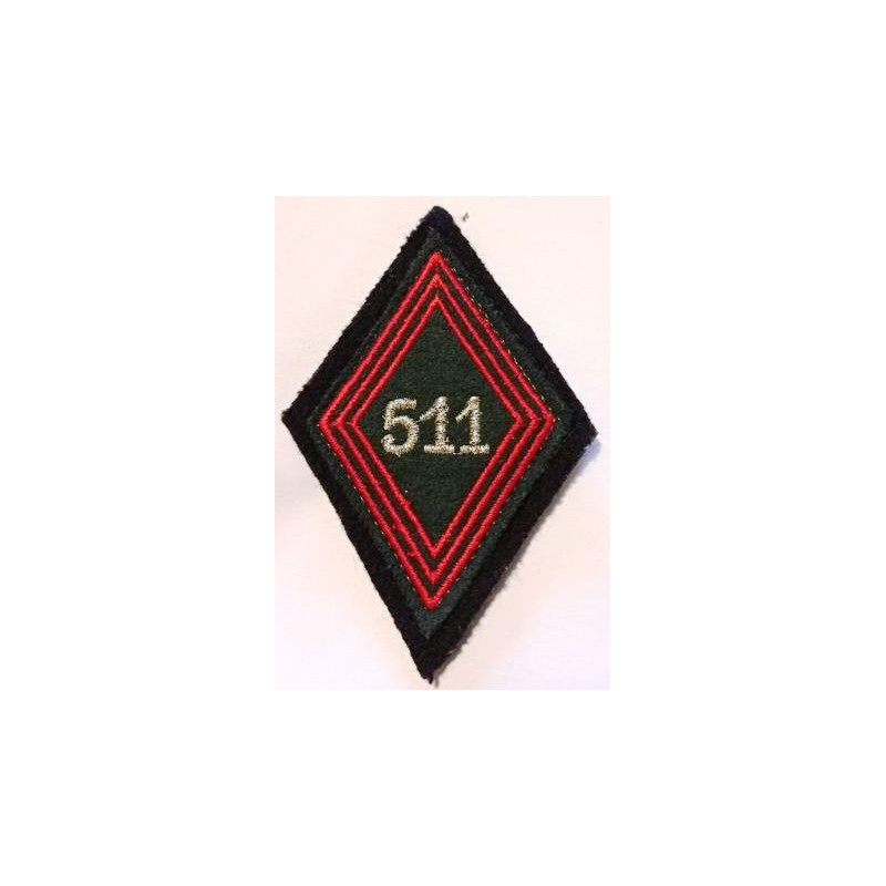 Losange de bras 511ème Régiment du Train sous-officier / officier à crochets