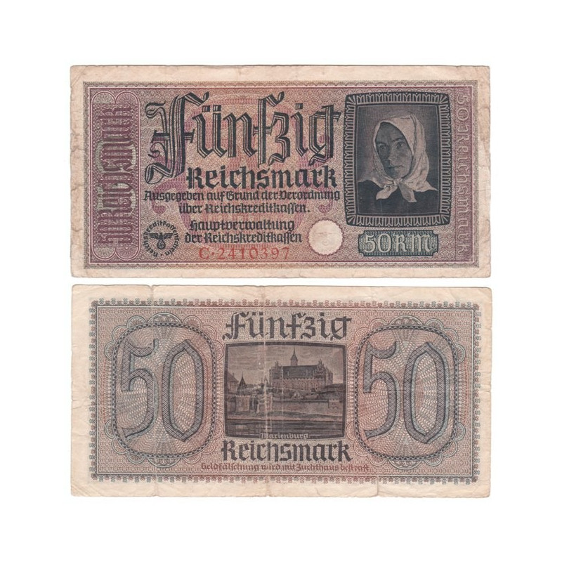 50 Reichsmark Reichskreditkassen Série C