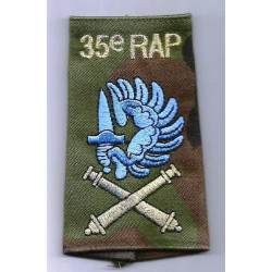 Fourreau d'épaule de Batterie bleu ciel du 35ème Régiment d'Artillerie Parachutiste