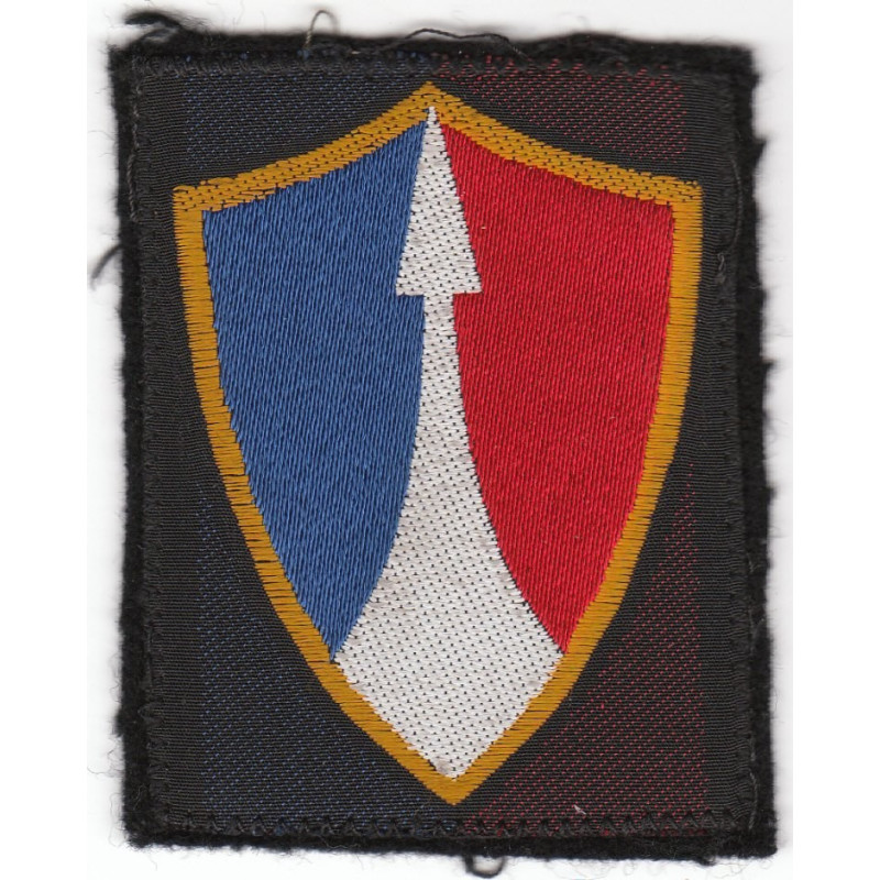 Ecusson tissu du IIème Corps d'Armée rectangulaire sans inscription à crochets