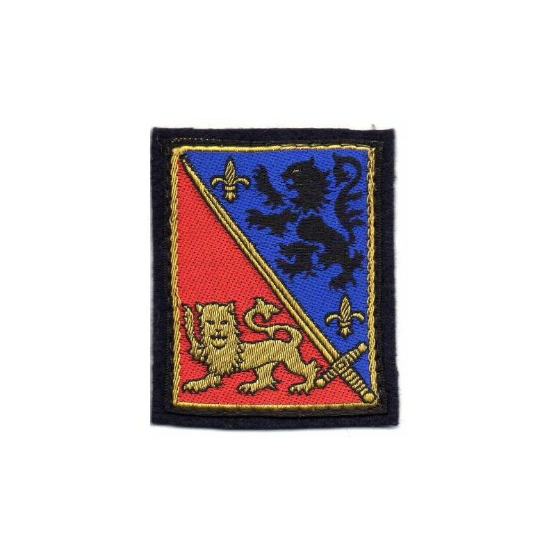 Ecusson 12ème Division d'Infanterie 2ème Type Petit Modèle à crochets