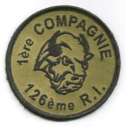 Ecusson velcro 1ère Compagnie du 126ème Régiment d'Infanterie