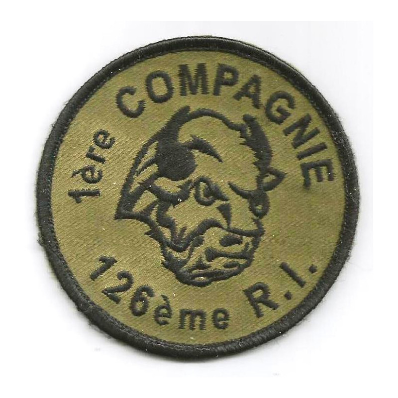 Ecusson velcro 1ère Compagnie du 126ème Régiment d'Infanterie