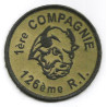 Ecusson velcro 1ère Compagnie du 126ème Régiment d'Infanterie