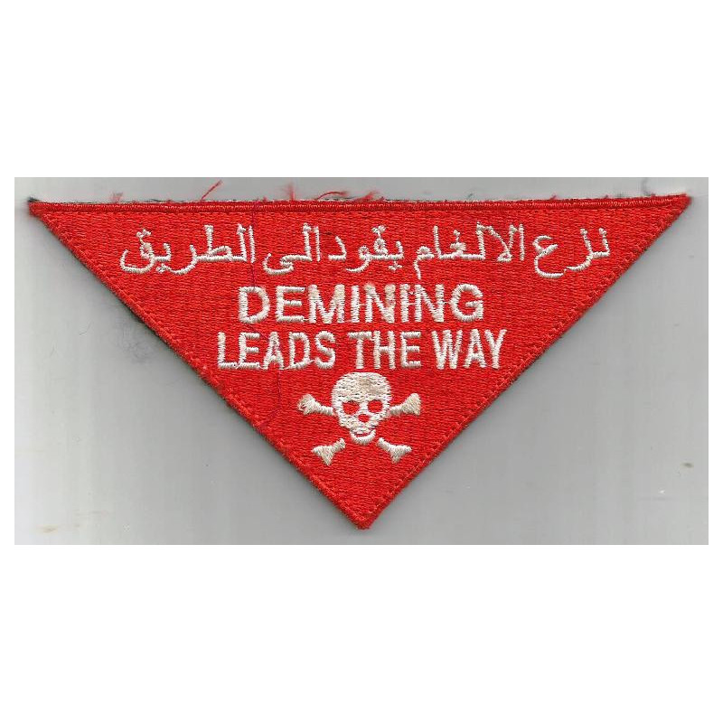 Ecusson velcro de Démineur Armée Américaine - Guerre d'Afghanistan Ecusson velcro de Démineur Armée Américaine - Guerre d'Afghanistan