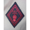 Vareuse TDF Infanterie + Insigne 7ème Division Blindée + Losange du 152ème Régiment d'Infanterie NEUVE
