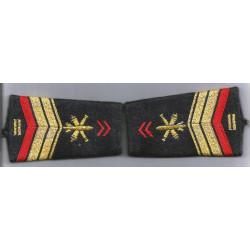 Paire de fourreaux d'épaule de Brigadier-chef de 1ère Classe EVAT Artillerie + 10 ans