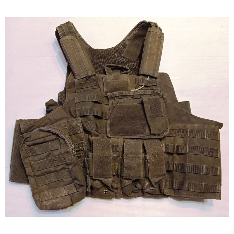 Gilet Pare-balles tactique CIRAS : Veste combat Mod. OD GREEN - Armée française jus (2)