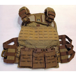 Gilet Porte-plaques balistiques C4 Tactical + 3 porte-chargeurs FLEX AR15 - NEUF