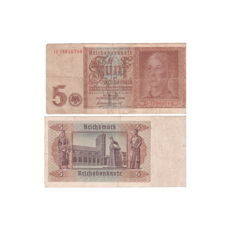 5 Reichsmark Reichsbank Série U