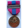 Médaille Défense Nationale "Bronze" 2ème Type doré + agraphe "Transmissions" 2ème Type