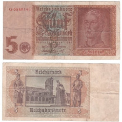 5 Reichsmark Reichsbank Série G