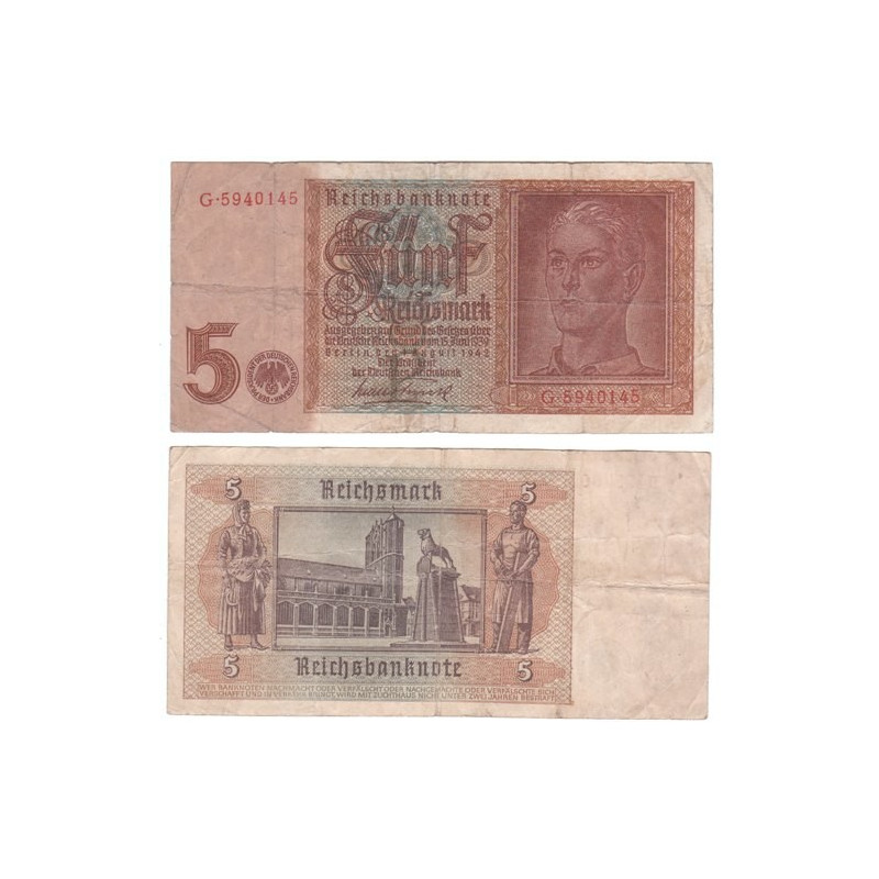 5 Reichsmark Reichsbank Série G