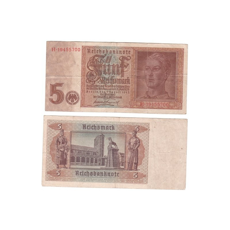 5 Reichsmark Reichsbank Série H