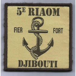 Ecusson velcro basse visibilité 5ème Régiment InterArmes d'Outre-Mer DJIBOUTI