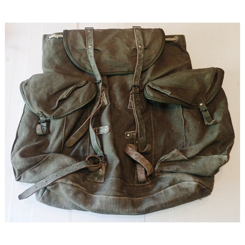 Sac à dos Bergam Modèle 1951 kaki Armée Française - 35ème Régiment d'Infanterie