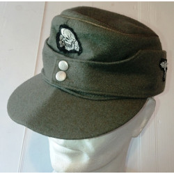 REPRODUCTION de Casquette Feldmütze Officier Waffen S.S.