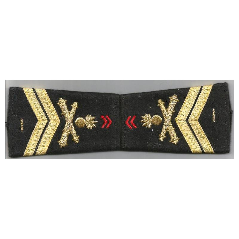 Paire de fourreaux d'épaule Maréchal-des-Logis + 5 ans du 8ème Régiment d'Artillerie Paire de fourreaux d'épaule Maréchal-des-Logis + 5 ans du 8ème Régiment d'Artillerie