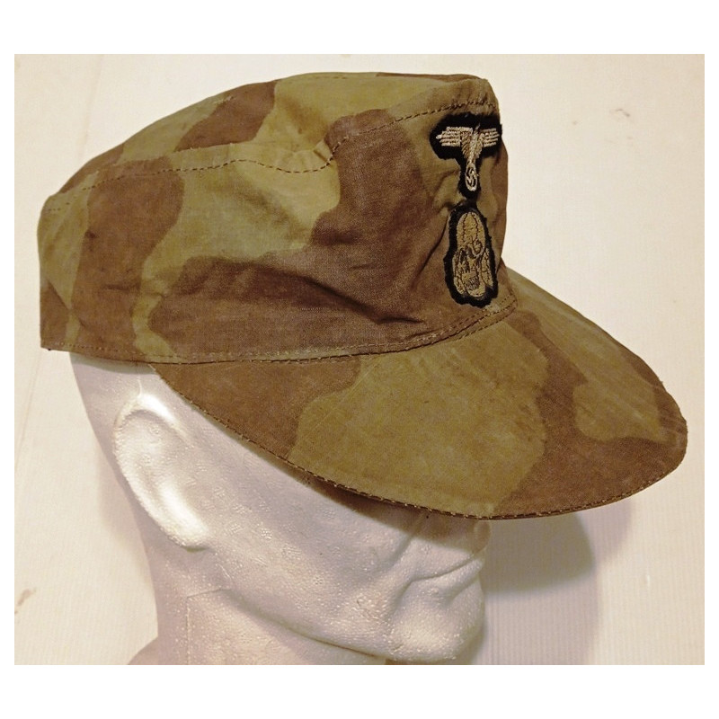 REPRODUCTION de Feldmütze Troupe / Sous-officier Waffen S.S. camouflage italien