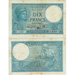 Billet de banque de 10 Francs Minerve 3-3-1932
