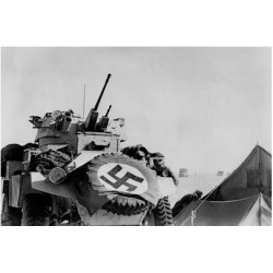 Drapeau de signalisation de char Panzer Afrikakorps - Prise de guerre El Alamein 1942