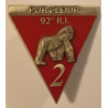 92ème Régiment d'Infanterie - 2ème Compagnie - Triangle - Matriculé